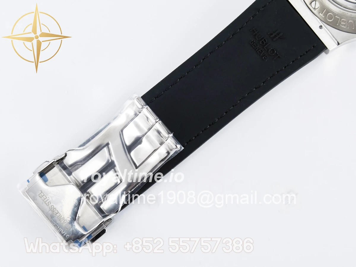 Hublot Classic Fusion Bang 42mm HBF Black Dial on Black Leather Strap A2892 - Image 22