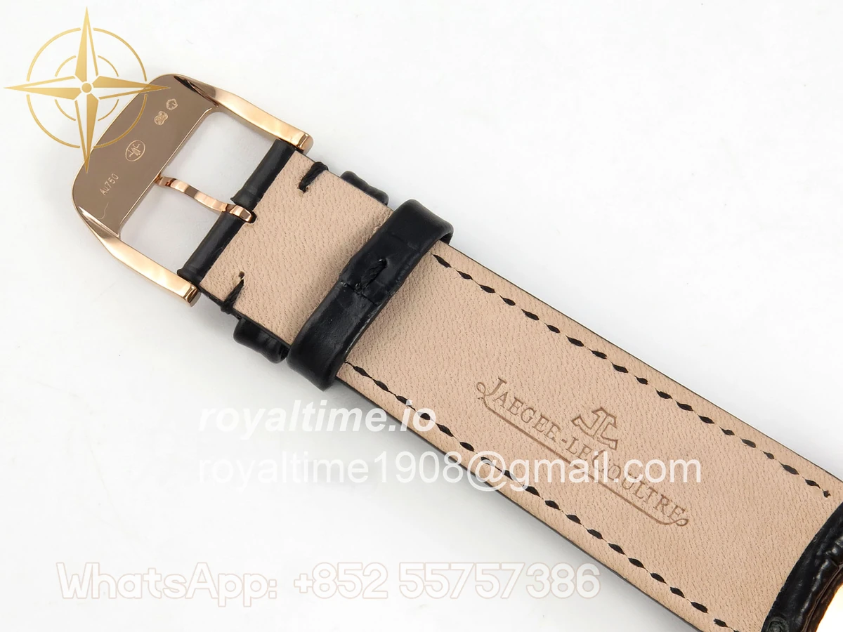 Jaeger-LeCoultre Master Ultra Thin Power Reserve RG APSF Cream Dial on Brown Leather Strap DD938 - Image 22