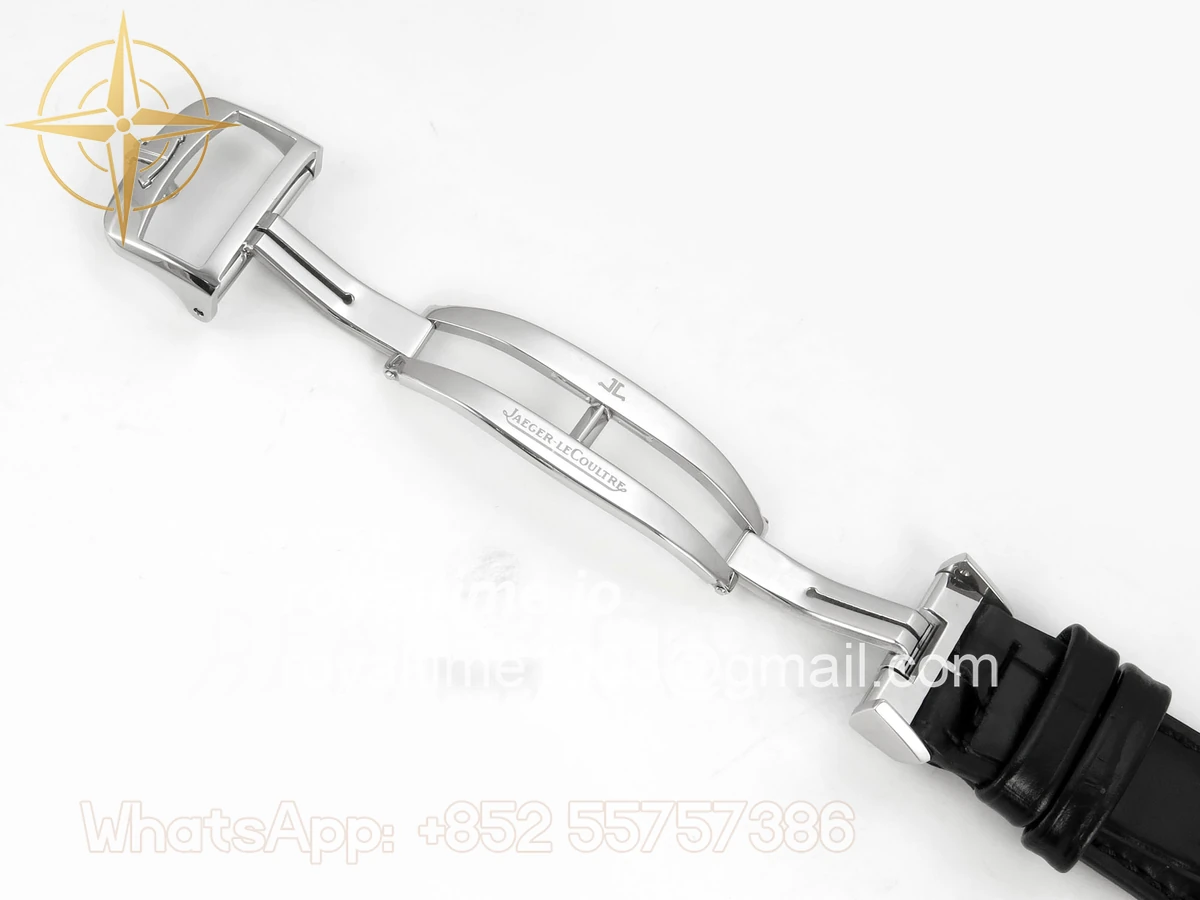 Jaeger-LeCoultre Master Ultra Thin Power Reserve SS APSF Silver Dial on Black Leather Strap DD938 - Image 22