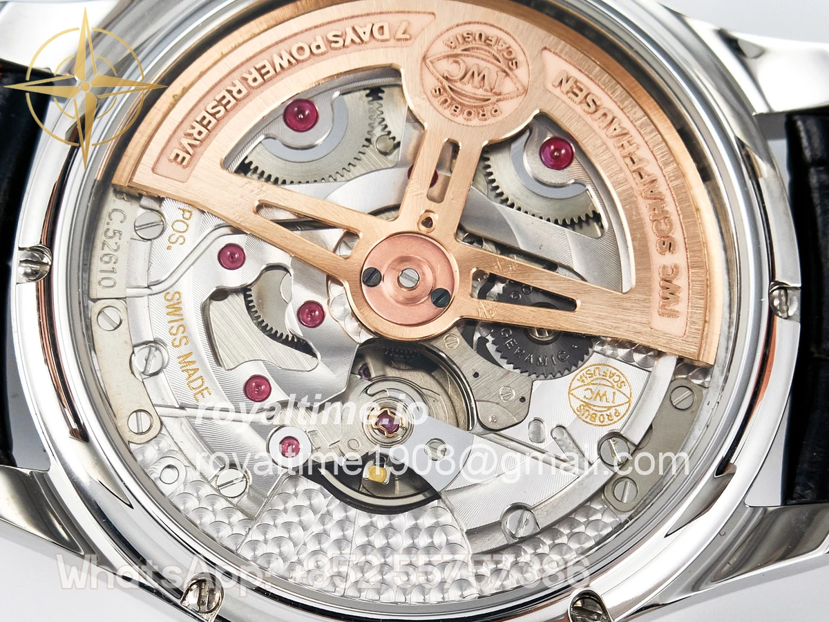 IWC IW5034 Portugieser Perpetual Calendar SS V9F White Dial on Black Leather Strap A52610 - Image 22