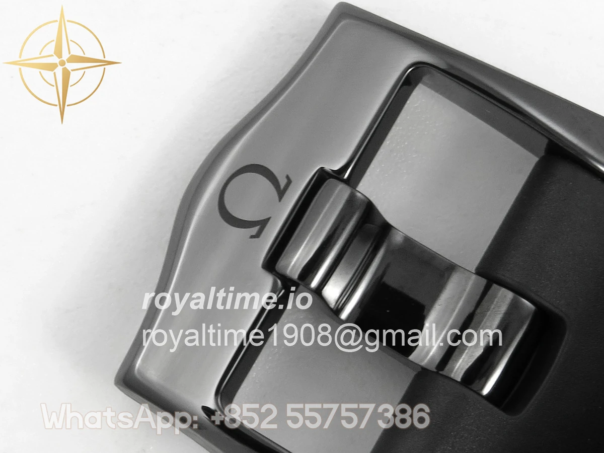 Omega Seamaster Diver 300M Black Ceramic Bezel ORF All Black Dial On Black Rubber Strap OR8806 - Image 22