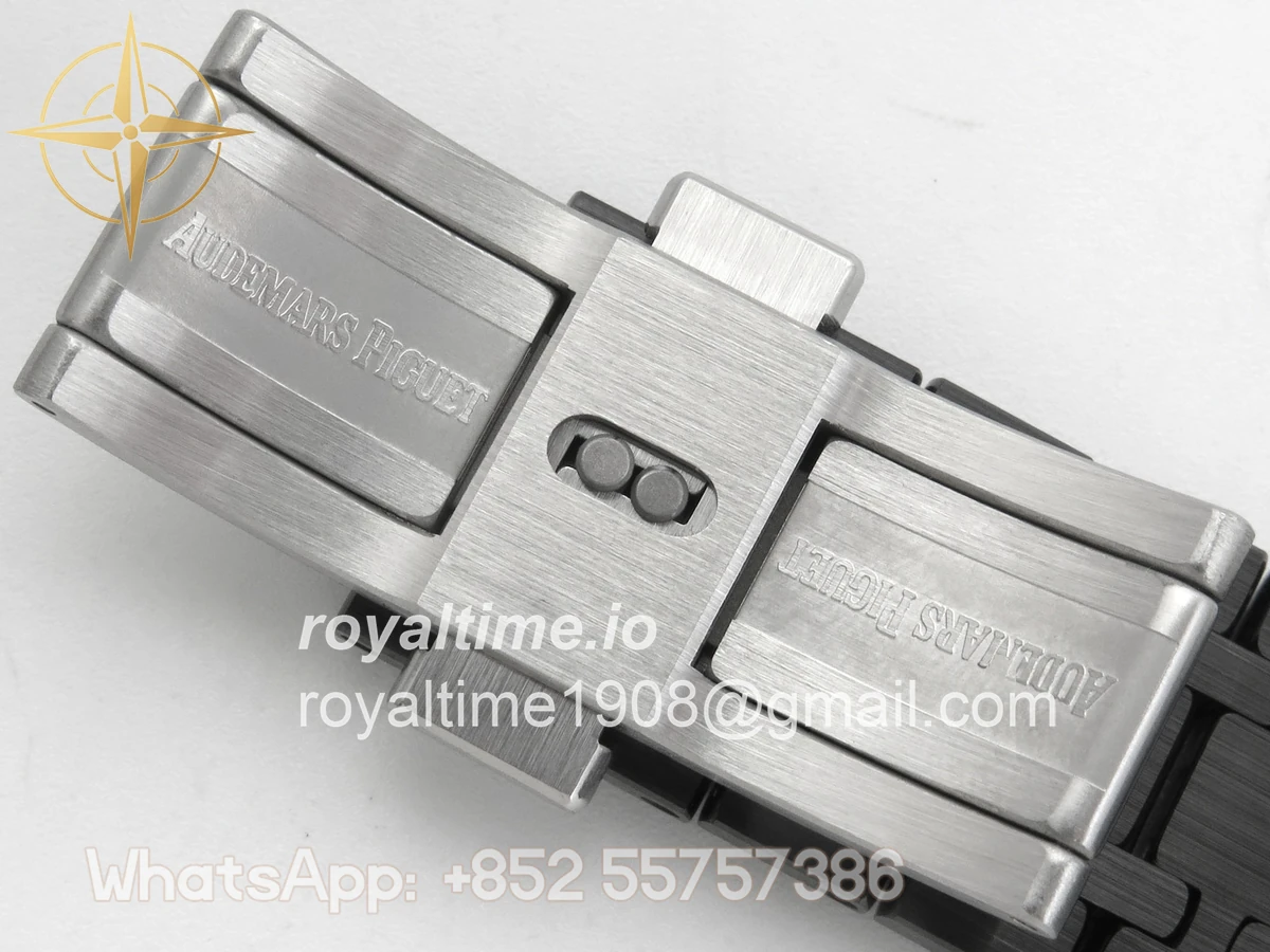 Audemars Piguet Royal Oak Chrono 26240 Black Ceramic Blue Dial APSF on Ceramic Bracelet SA4401 - Image 22