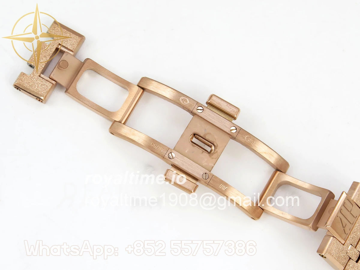 Audemars Piguet Royal Oak Chrono 26240 Frosted RG APSF Blue Dial on RG Bracelet SA4401 - Image 22