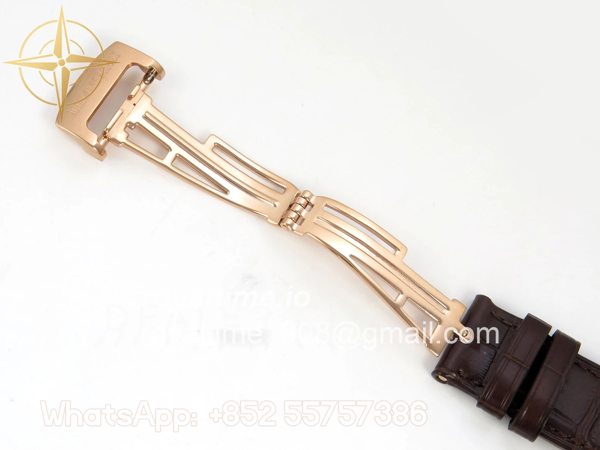 Audemars Piguet Royal Oak Chrono 26240 RG DDF Brown Dial on Brown Leather Strap DD4401 Gain Weight (SW Dial) - Image 22