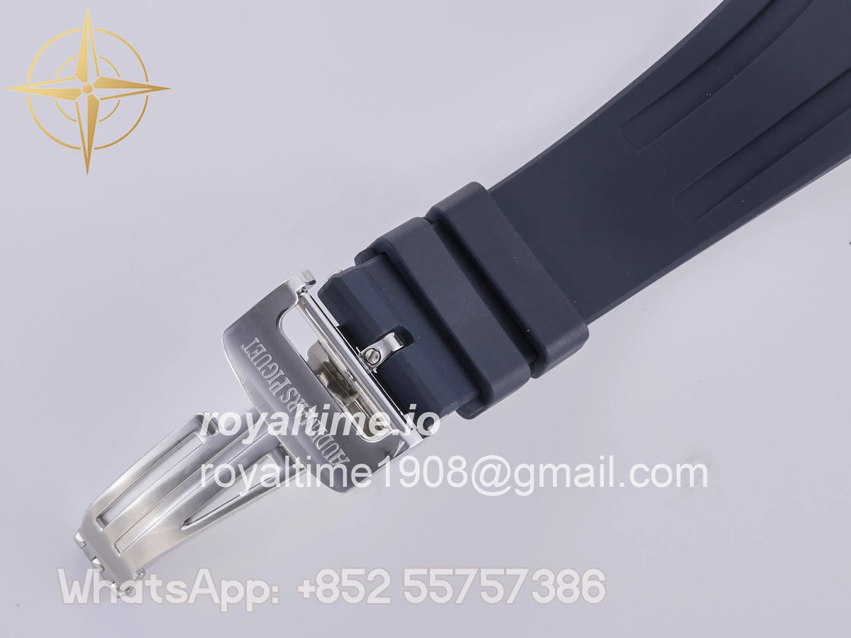 Audemars Piguet Royal Oak Chrono 26240 SS DDF Blue Dial on Blue Rubber Strap DD4401 (50th Anniversary) - Image 22