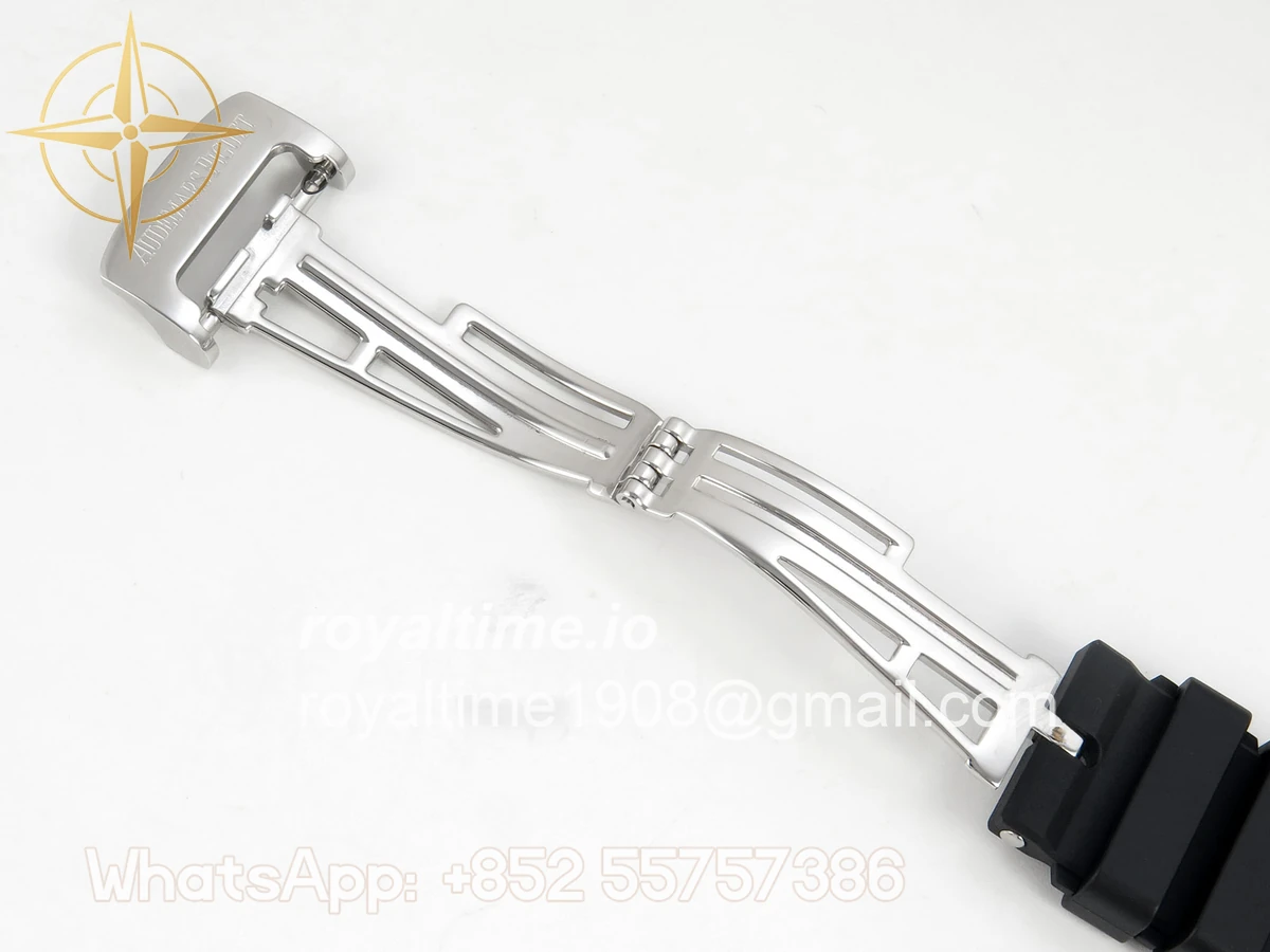 Audemars Piguet Royal Oak Chrono 26240 SS DDF White Dial on Black Rubber Strap DD4401 (SW Dial) - Image 22