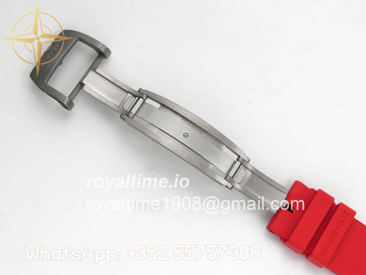 Richard Mille RM055 Black Ceramic APSF on Red Inner Bezel on Red Rubber Strap RMUL2 - Image 22