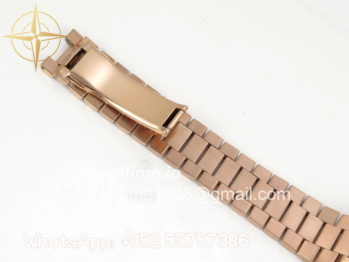 Rolex Day Date 40 RG TMF Brown Roman Dial on President Bracelet VR3255 (220g) - Image 22