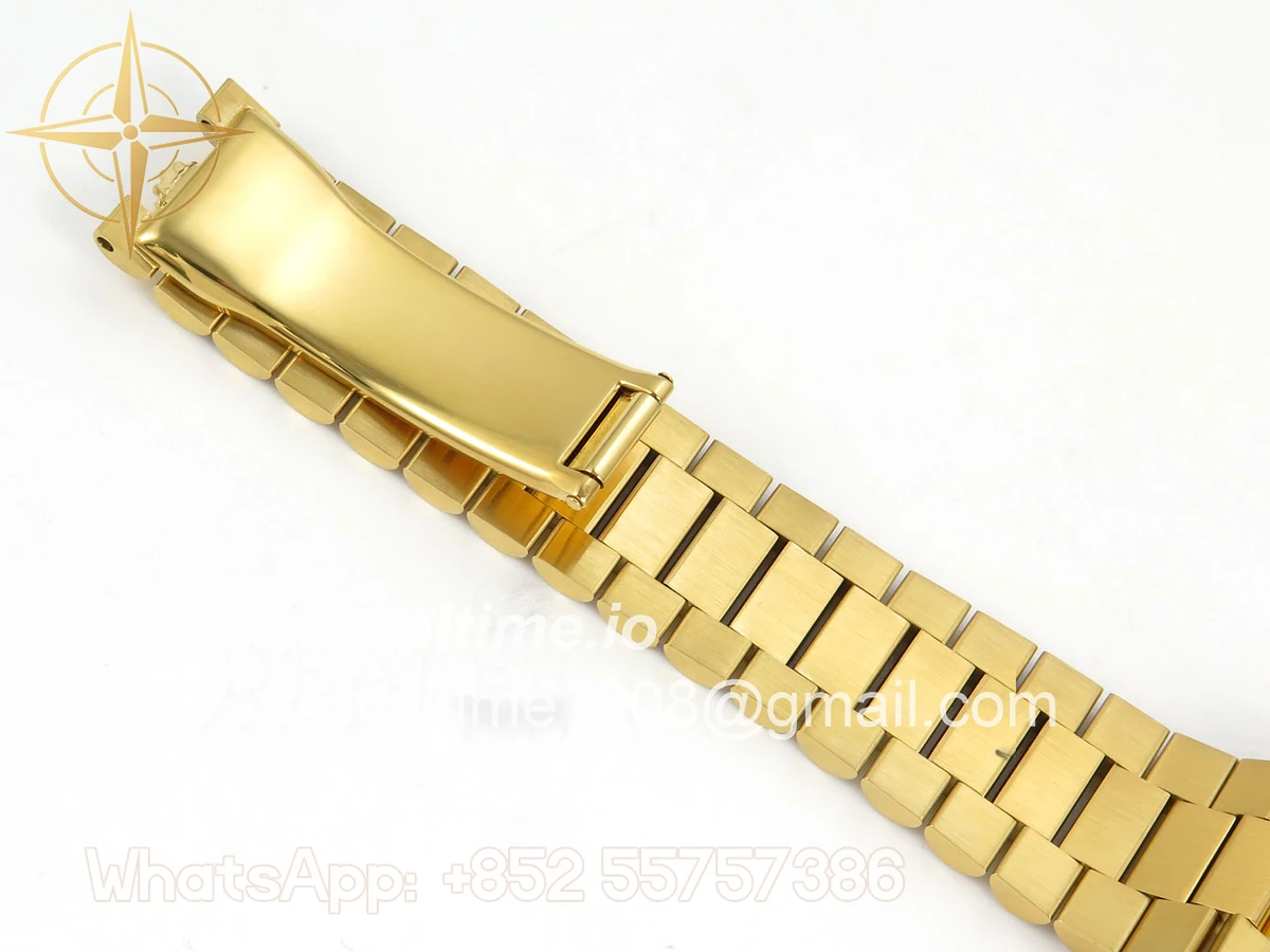 Rolex Day Date 40 YG TMF White Roman Dial on President Bracelet VR3255 (Weighted) 208g - Image 22