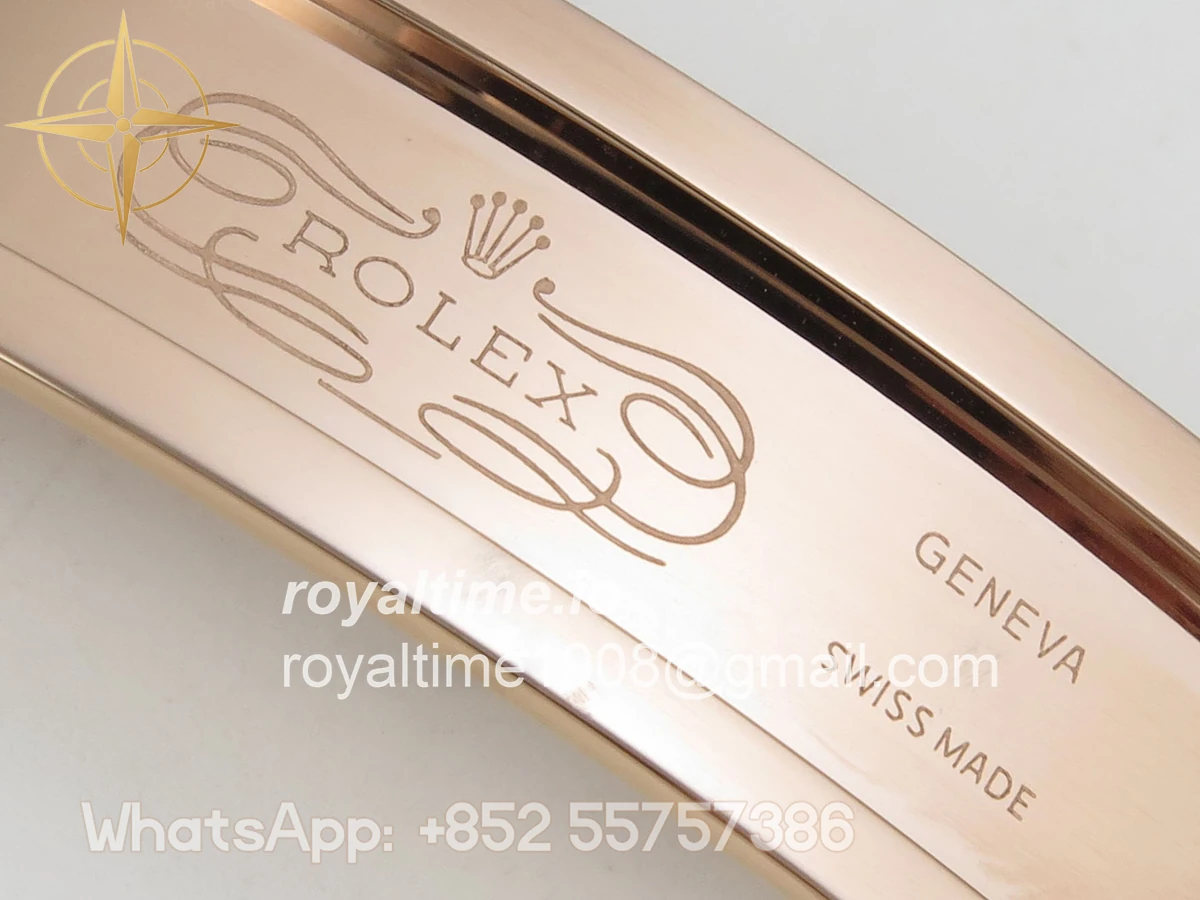 Rolex Daytona 126505 RG UFO Black/RG Diamonds Dial on RG Bracelet UF4131 (Free Sprung) - Image 23