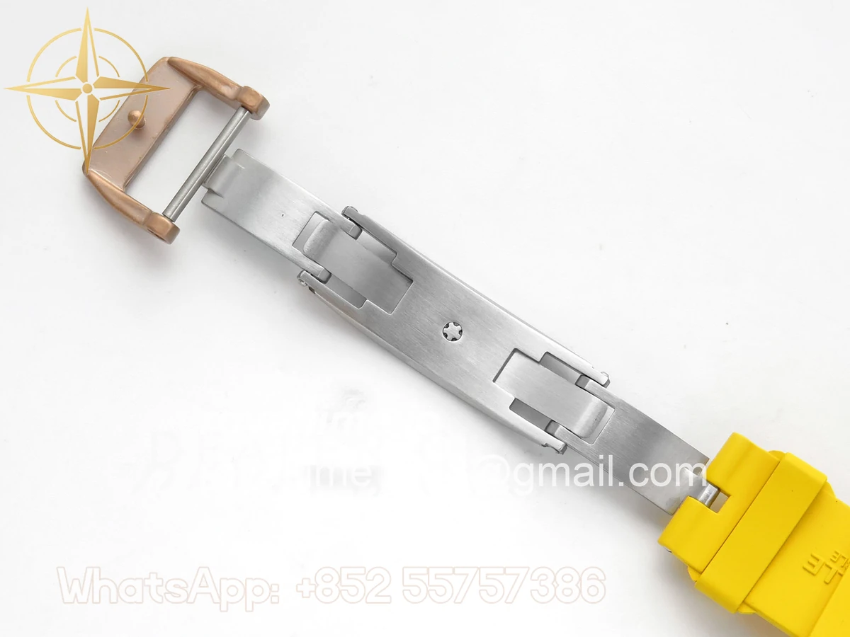 Richard Mille RM88 Tourbillon Smiley White Ceramic RMF on Yellow Rubber Strap - Image 23