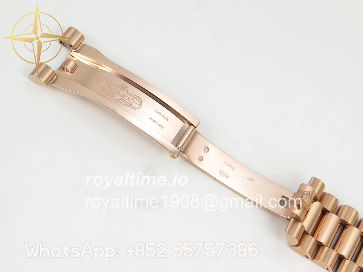 Rolex Day Date 40 RG TMF Brown Ombre Roman Dial on President Bracelet VR3255 (220g) - Image 23