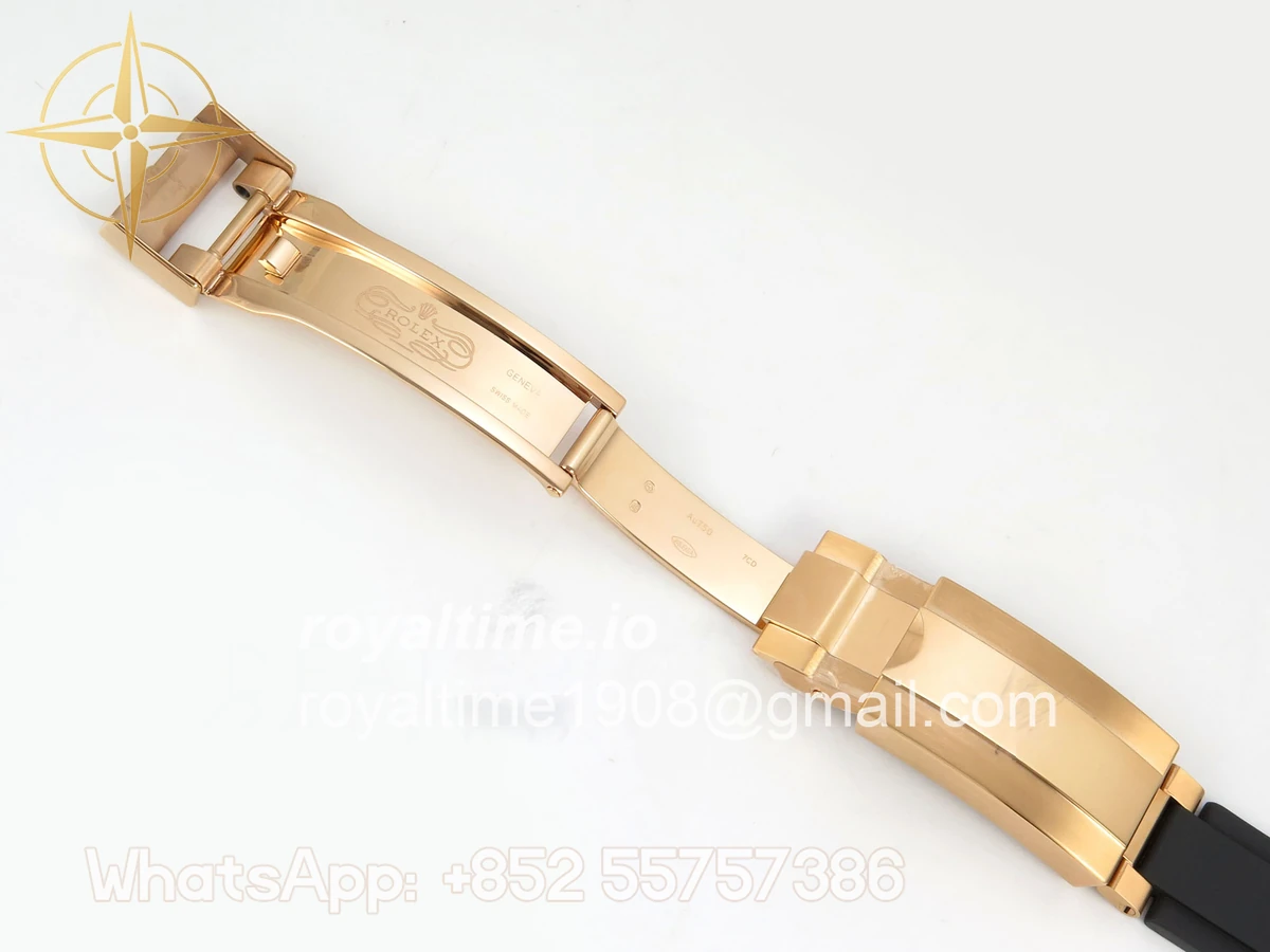 Rolex Daytona 126515 RG Clean Plus 904L Steel RG/Black Dial on Oysterflex Strap DD4131 - Image 23