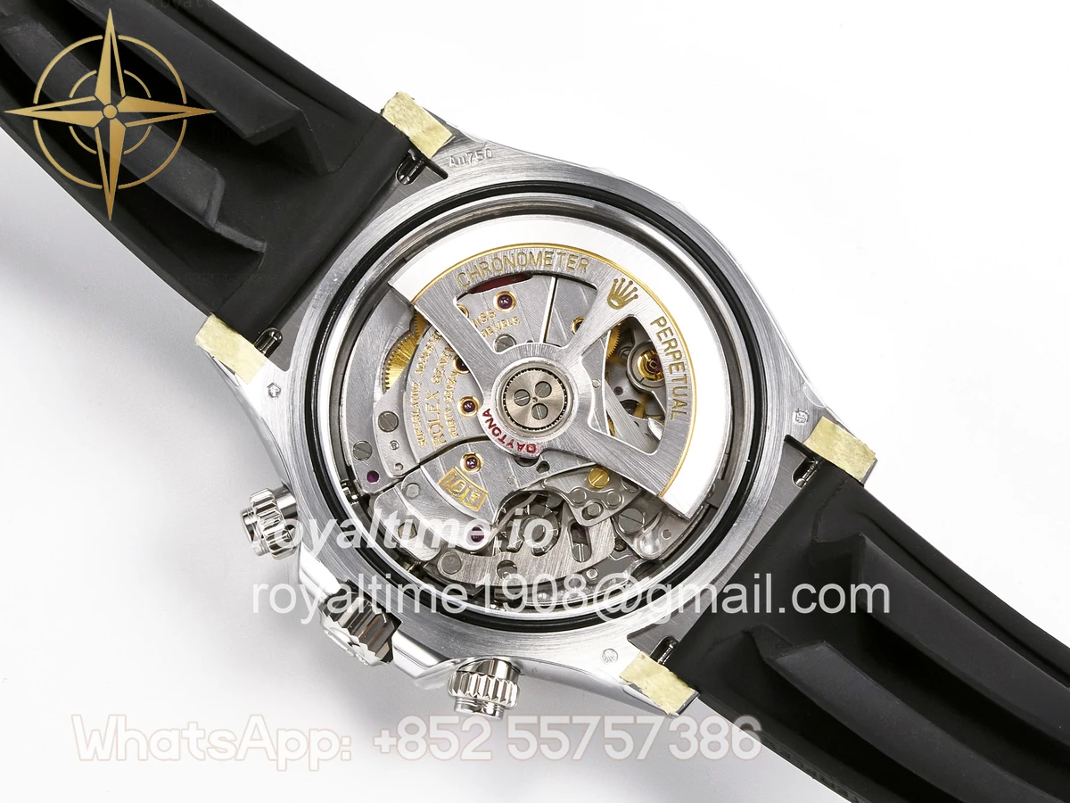 Rolex Daytona 126519 SS ARF Silver/Black Stick Dial on Oysterflex Strap DD4131 V2 (Weighted) - Image 23