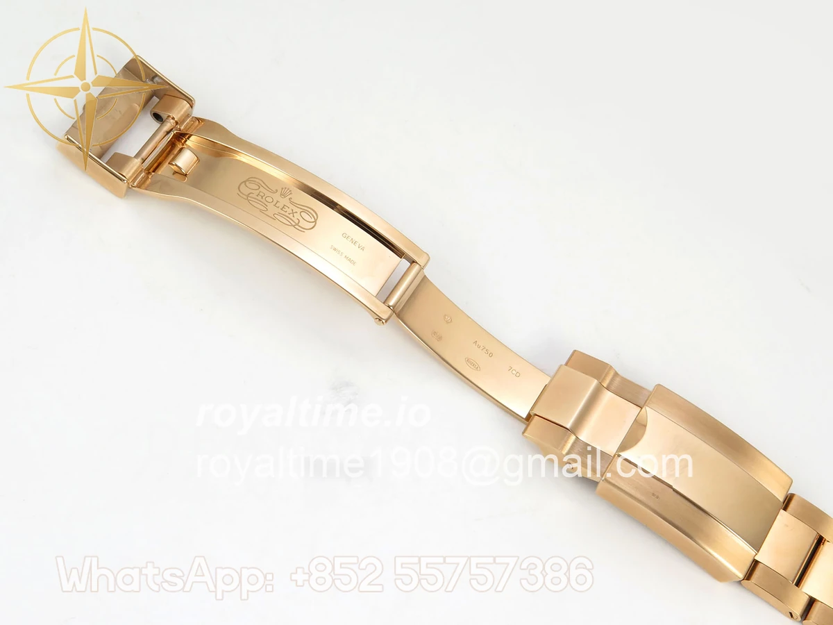 Rolex GMT-Master II 126715 CHNR Black/Brown Ceramic VF on RG Bracelet DD3285 - Image 23