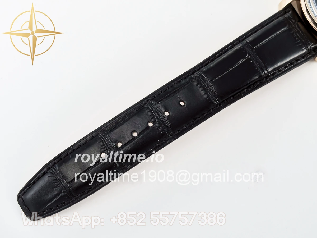 IWC IW5033 Portugieser Perpetual Calendar RG V9F White Dial on Black Leather Strap A52610 - Image 23