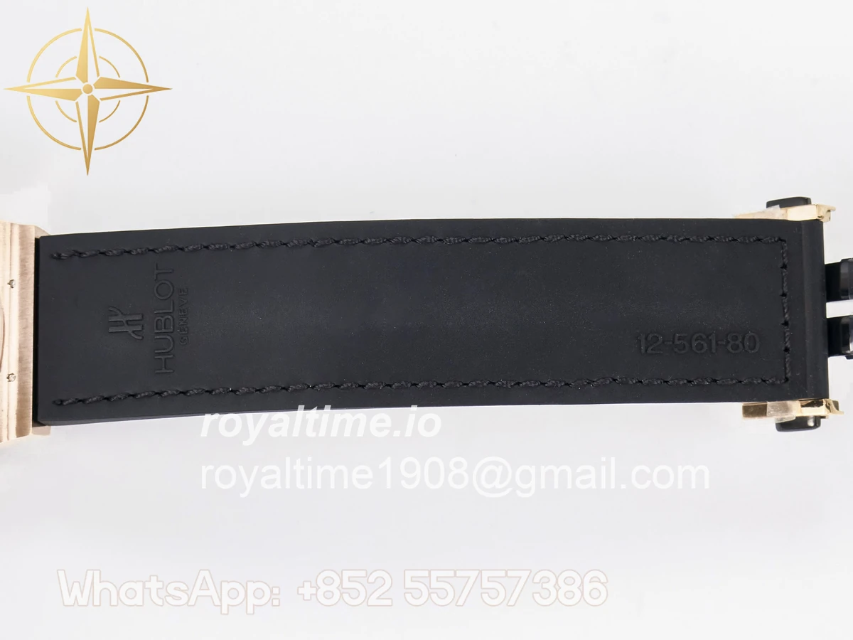 Hublot Classic Fusion 38mm RG JJF White Dial on Black Gummy Leather Strap - Image 23