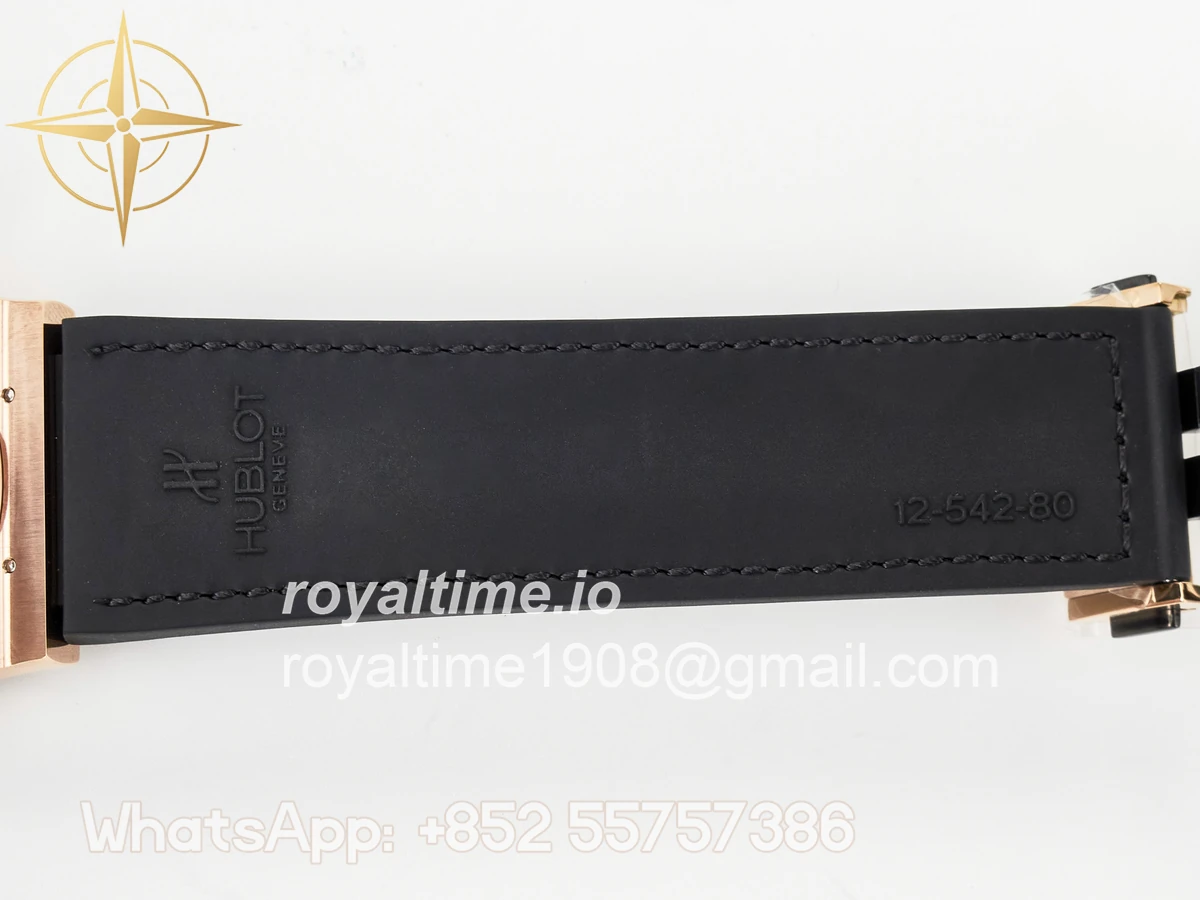 Hublot Classic Fusion 42mm RG JJF Black Dial on Black Gummy Leather Strap - Image 23