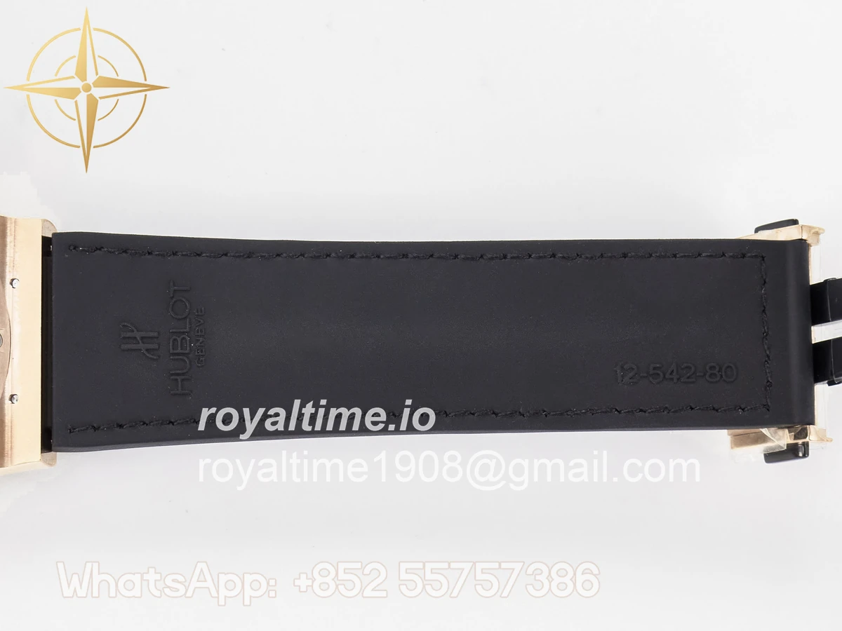 Hublot Classic Fusion 42mm RG JJF White Dial on Black Gummy Leather Strap - Image 23