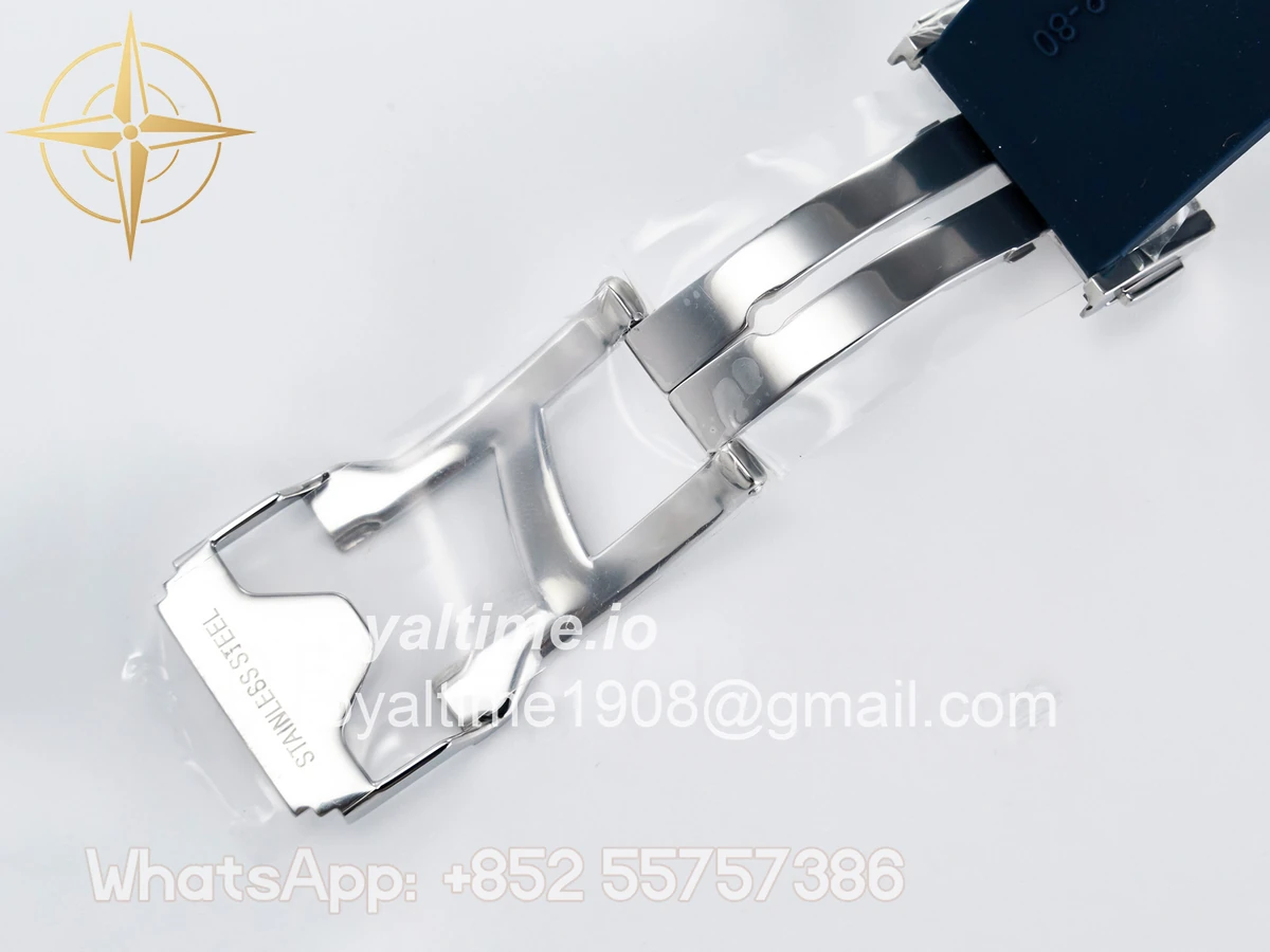 Hublot Classic Fusion Bang 42mm HBF Blue Dial Diamonds Bezel on Blue Rubber Strap A2892 - Image 23