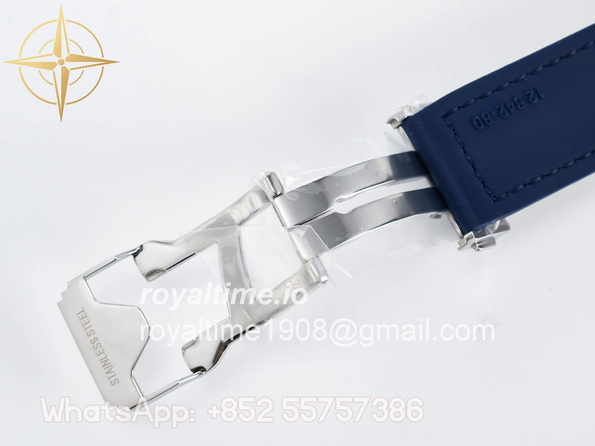 Hublot Classic Fusion Bang 42mm HBF Blue Dial on Blue Leather Strap A2892 - Image 23