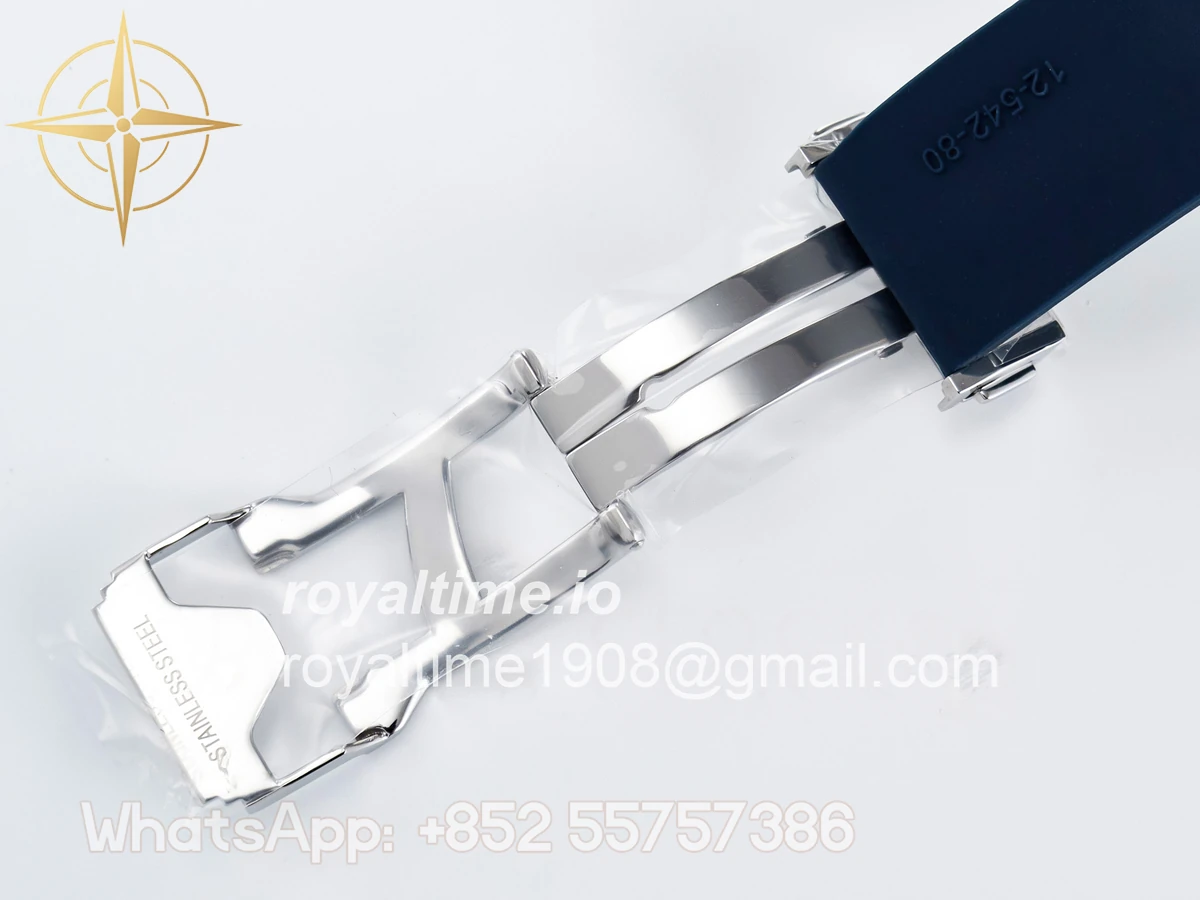 Hublot Classic Fusion Bang 42mm HBF Blue Dial on Blue Rubber Strap A2892 - Image 23