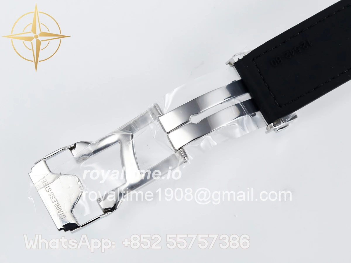 Hublot Classic Fusion Bang 42mm HBF Gray Dial Diamonds Bezel on Gray Leather Strap A2892 - Image 23