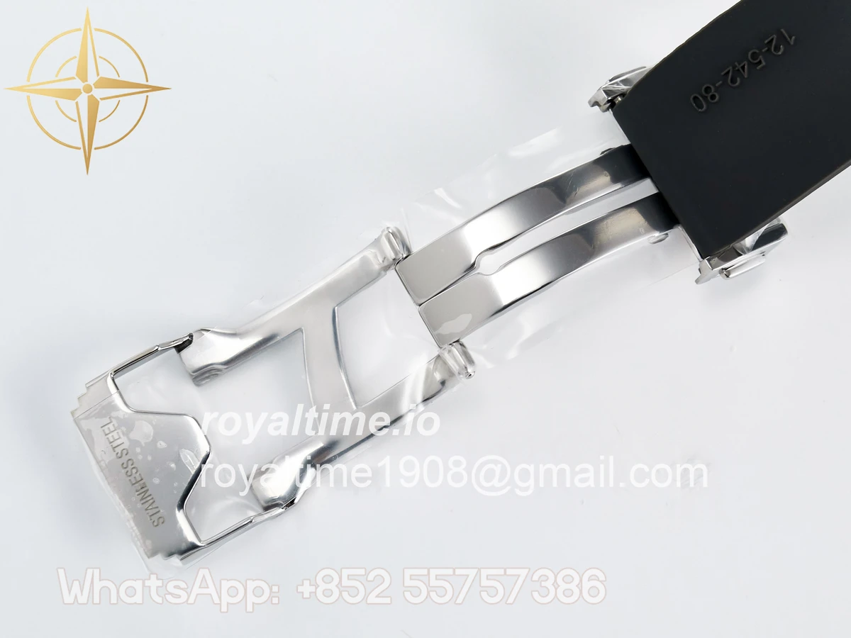 Hublot Classic Fusion Bang 42mm HBF Gray Dial Diamonds Bezel on Gray Rubber Strap A2892 - Image 23