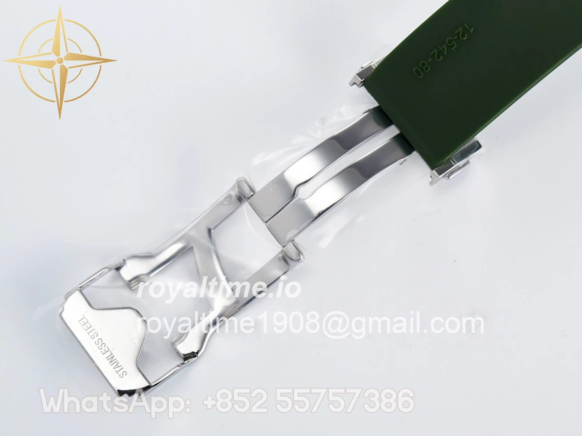 Hublot Classic Fusion Bang 42mm HBF Green Dial Diamonds Bezel on Green Rubber Strap A2892 - Image 23