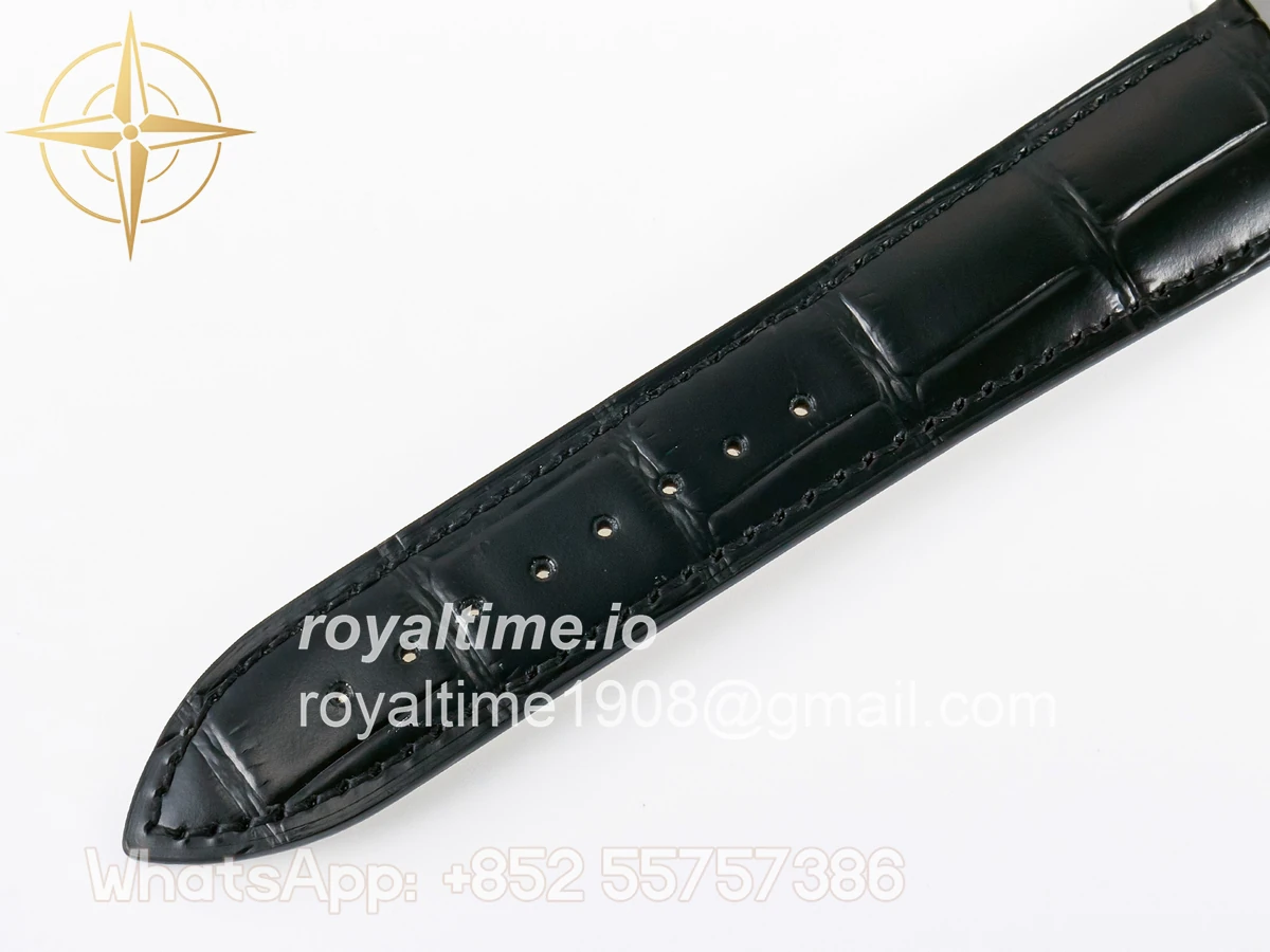 Jaeger-LeCoultre Master Ultra Thin Moon 1368420 SS Z+F Blue Dial on Black Leather Strap SA925 - Image 23