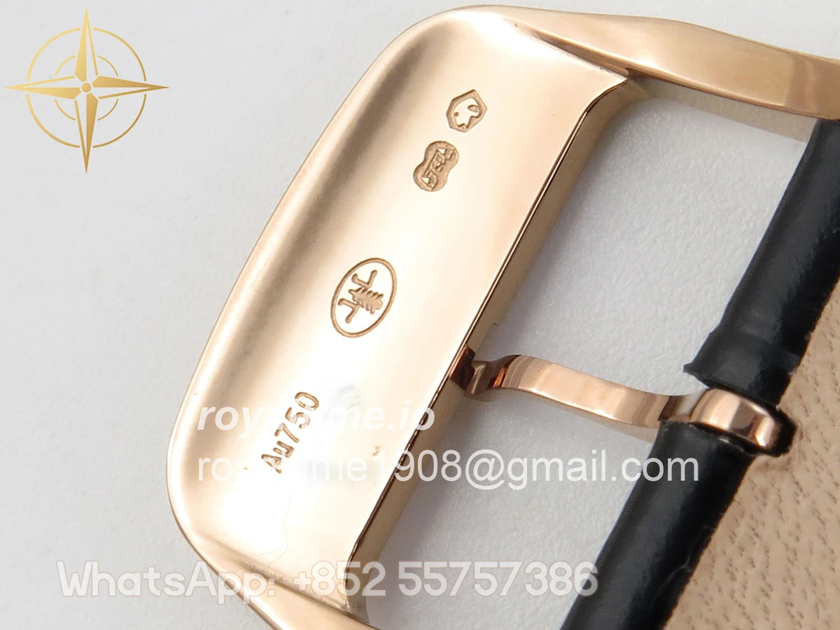 Jaeger-LeCoultre Master Ultra Thin Power Reserve RG APSF Cream Dial on Brown Leather Strap DD938 - Image 23