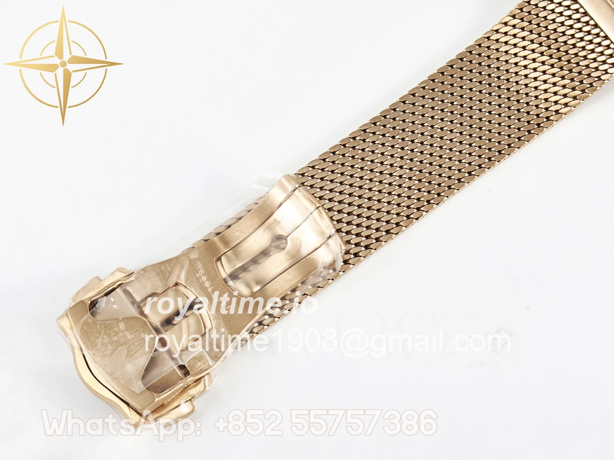 Omega Seamaster 300M Diver Rose Gold VSF Black Dial on Mesh Bracelet A8806 - Image 23