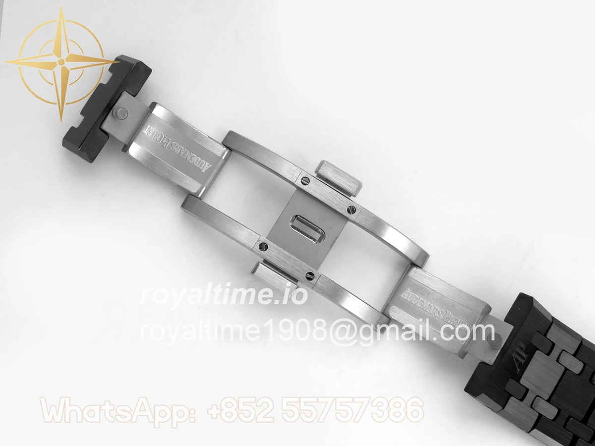 Audemars Piguet Royal Oak Chrono 26240 Black Ceramic Blue Dial APSF on Ceramic Bracelet SA4401 - Image 23