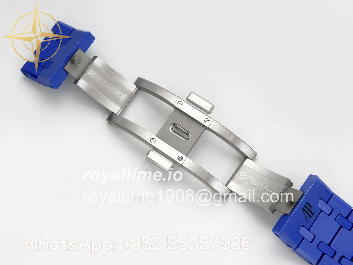 Audemars Piguet Royal Oak Chrono 26240 Blue Ceramic APSF Blue Dial On Blue Ceramic Bracelet SA4401 - Image 23