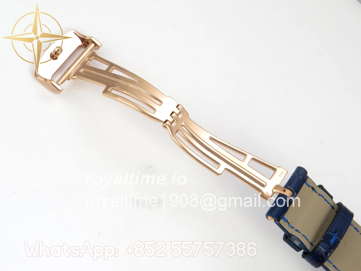 Audemars Piguet Royal Oak Chrono 26240 RG DDF Blue Dial on Blue Leather Strap DD4401 Gain Weight (SW Dial) - Image 23