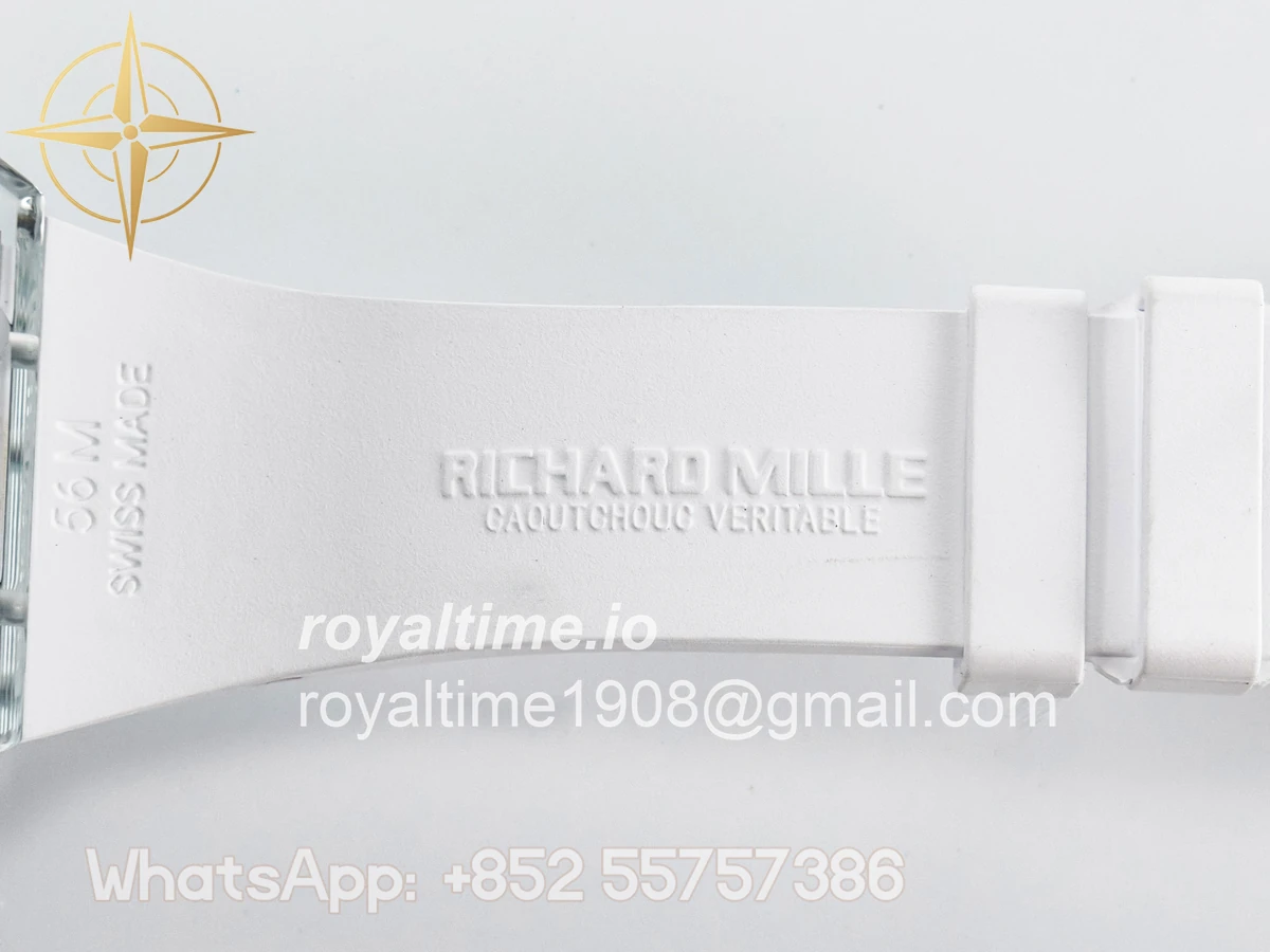 Richard Mille RM026 Transparent Tourbillon RMF Panda Skeleton Dial on Translucent Rubber Strap - Image 23