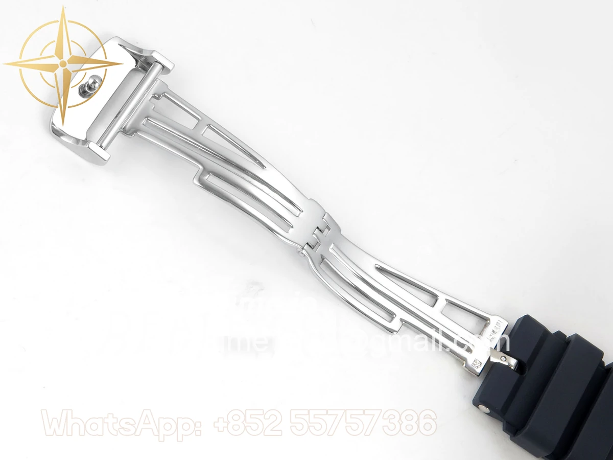 Audemars Piguet Royal Oak Chrono 26240 SS DDF Blue Dial on Blue Rubber Strap DD4401 (SW Dial) - Image 23