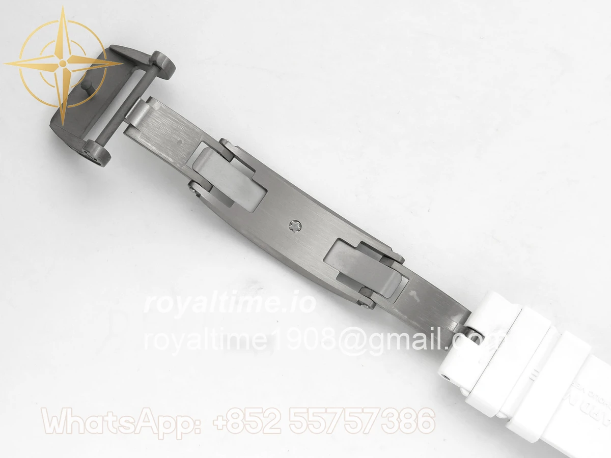 Richard Mille RM055 Black Ceramic APSF on White Inner Bezel on White Rubber Strap RMUL2 - Image 23