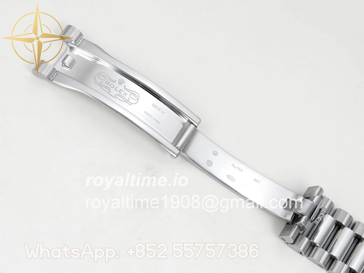 Rolex Day Date 36 SS QF 904L Steel Red Stick Dial on President Bracelet VR3255 V3 - Image 23