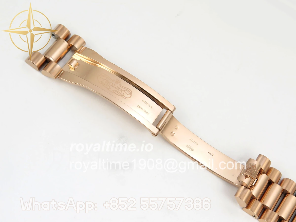 Rolex Day Date 40 RG TMF Brown Roman Dial on President Bracelet VR3255 (220g) - Image 23