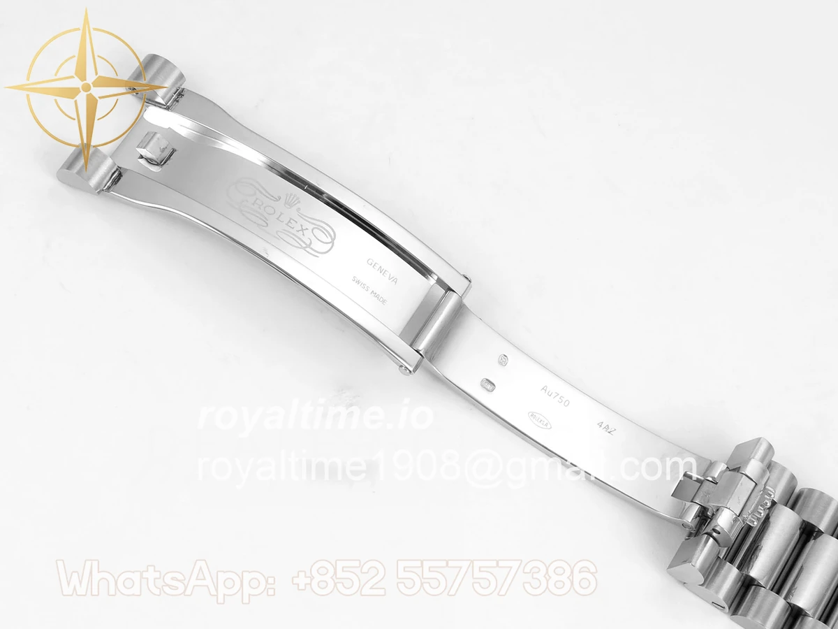 Rolex Day Date 40 SS TMF Gray Stick Dial on President Bracelet VR3255 (Weighted) 208g - Image 23