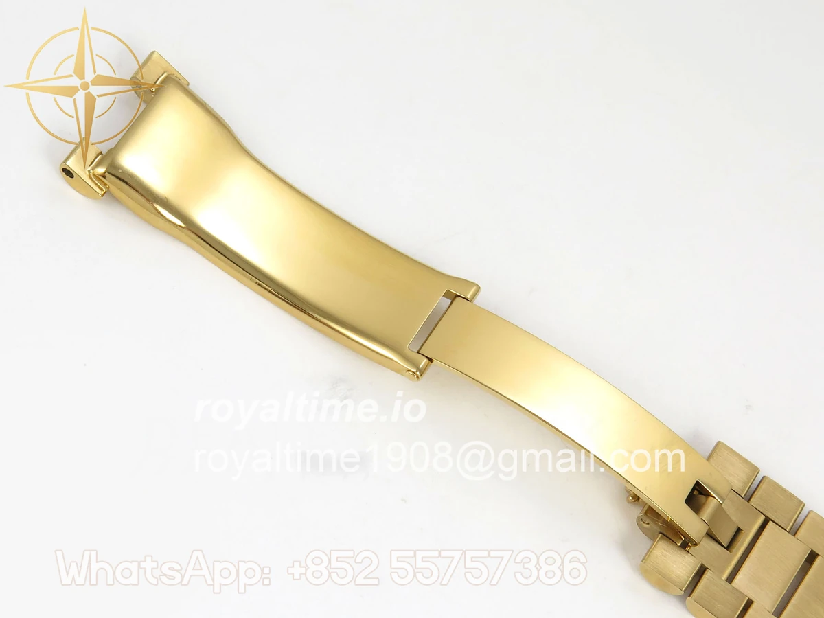 Rolex Day Date 40 YG 228238 QF Black Stick Dial on President Bracelet A2836 V6 (200g) - Image 23