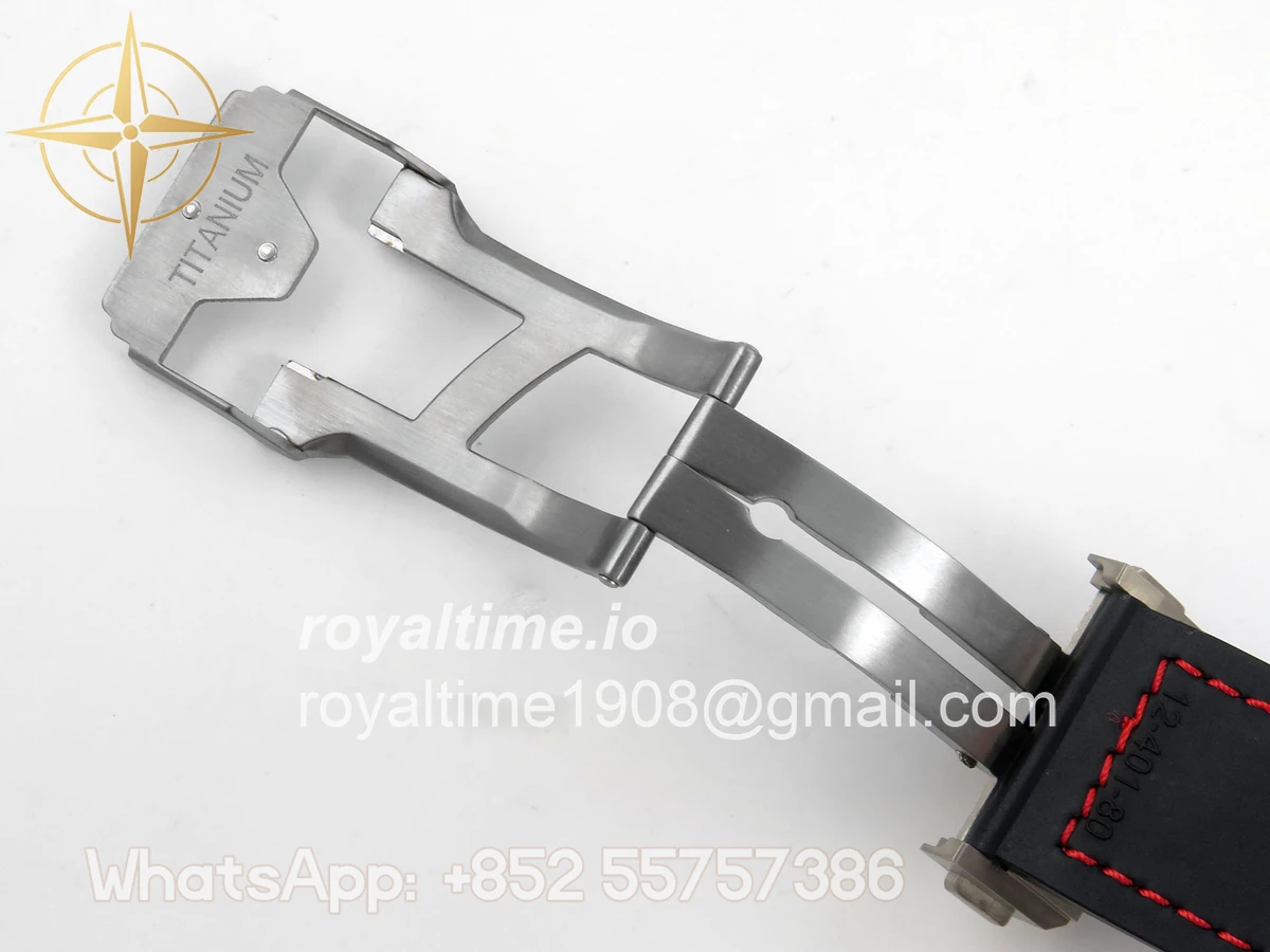 Hublot Big Bang Ferrari Titanium HBBF Carbon Fiber Bezel on Black Leather Strap A1241 - Image 24