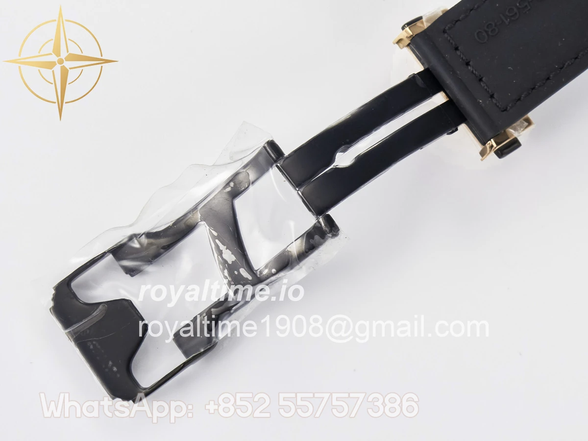 Hublot Classic Fusion 38mm RG JJF White Dial on Black Gummy Leather Strap - Image 24