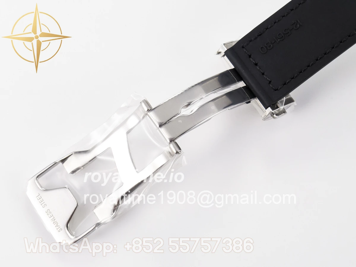 Hublot Classic Fusion 38mm SS JJF Black Dial on Black Gummy Leather Strap - Image 24