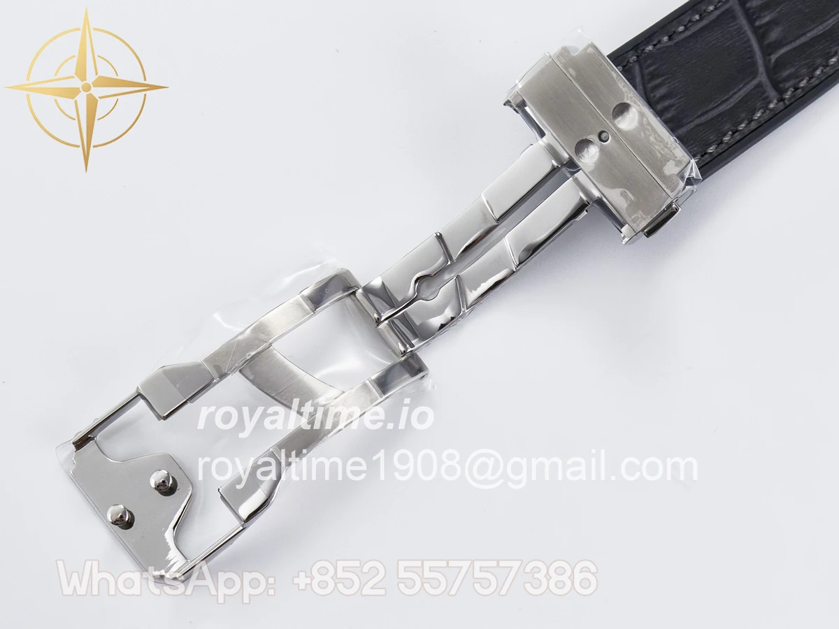 Hublot Classic Fusion 38mm SS JJF Gray Dial on Black Gummy Leather Strap - Image 24