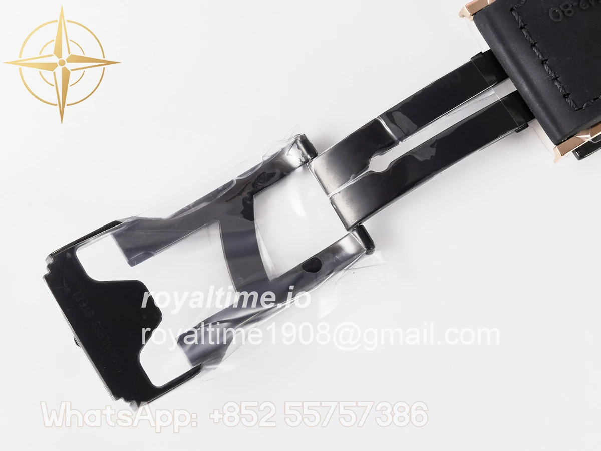 Hublot Classic Fusion 42mm RG JJF Gray Dial on Black Gummy Leather Strap - Image 24