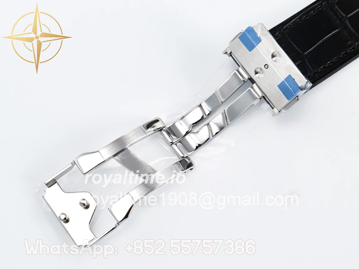 Hublot Classic Fusion Bang 42mm HBF Black Dial Diamonds Bezel on Black Leather Strap A2892 - Image 24