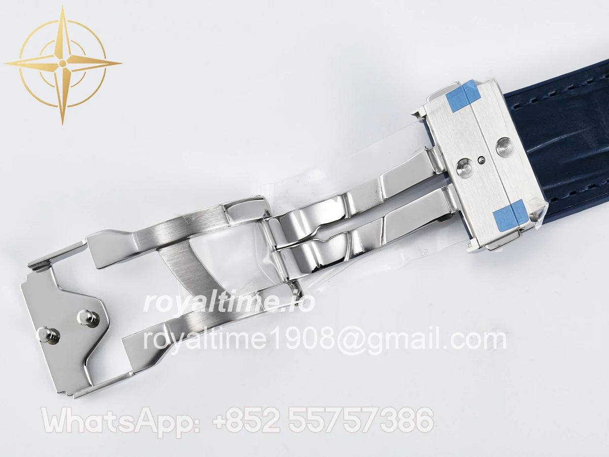 Hublot Classic Fusion Bang 42mm HBF Blue Dial on Blue Leather Strap A2892 - Image 24