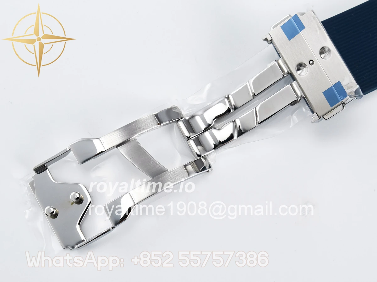 Hublot Classic Fusion Bang 42mm HBF Blue Dial on Blue Rubber Strap A2892 - Image 24